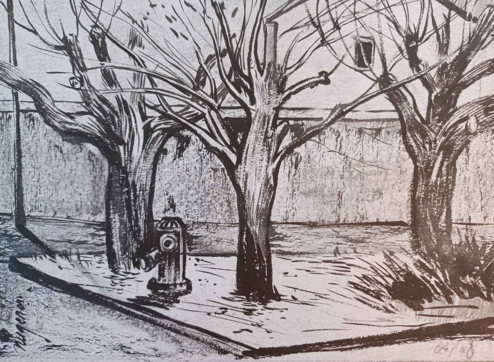 3 saules en hiver – Format : 21 x 29,7