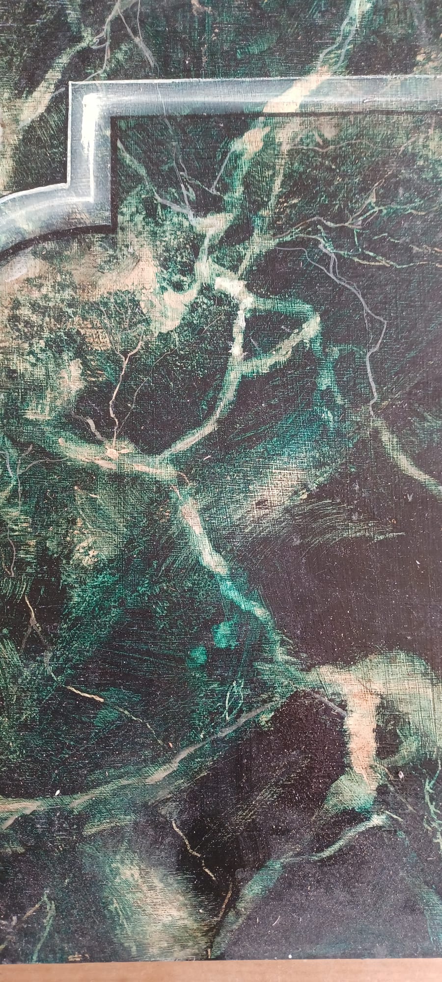 Faux marbre Vert des Pyrénées – trompe-l&rsquo;oeil