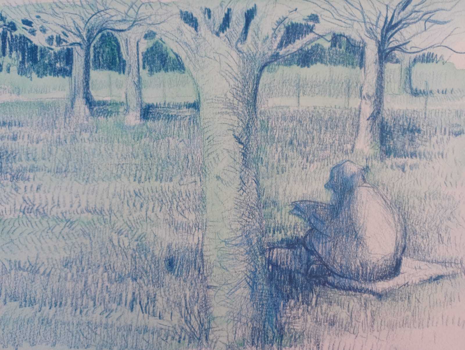 Le liseur du parc – Format : 21 x 29,7
