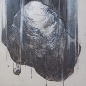 Le roc tombé - Format 80 x 55