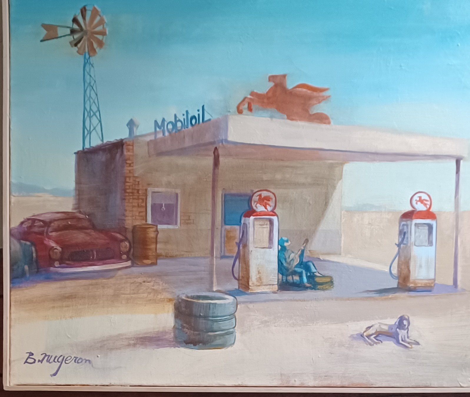 Station service sur N7 – huile