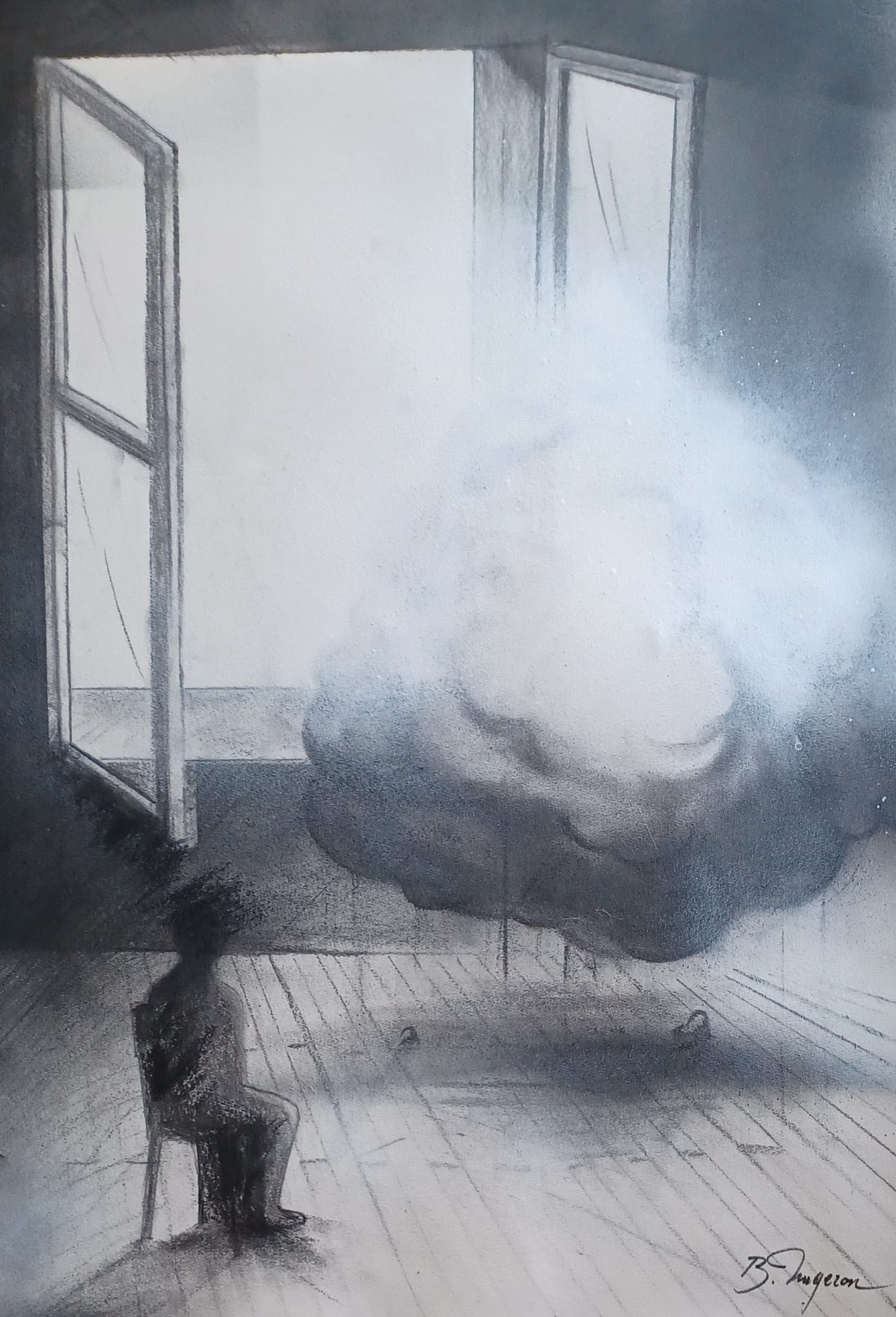 Nuage intérieur – Format 65 x 50