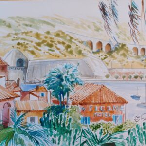 Villefranche-sur-Mer - Format 29,7 x 21 encadré