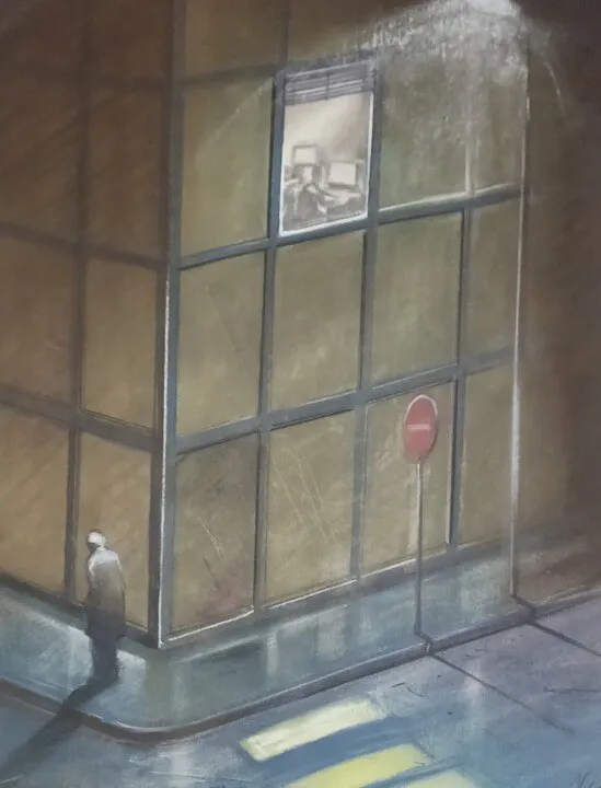Coin de rue – Format 46 x 40 cm