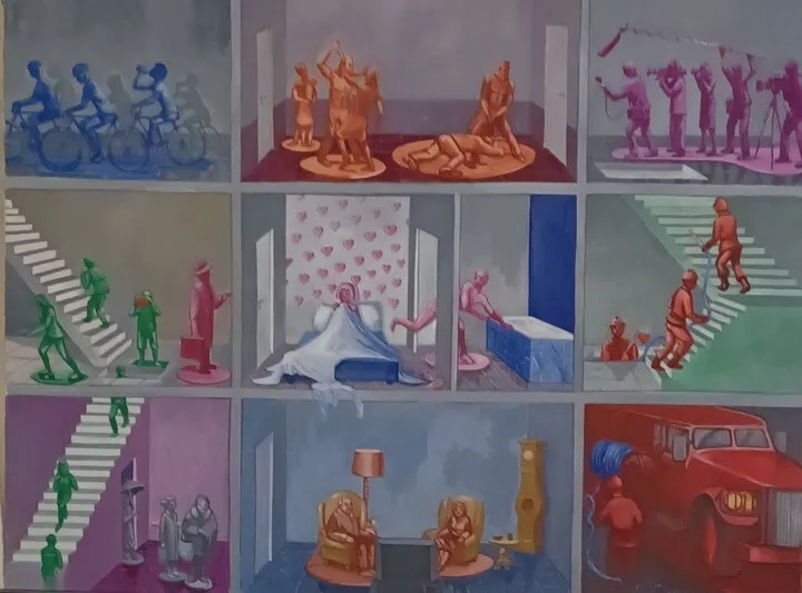 Scènes de vie – Format 90 x 115 cm